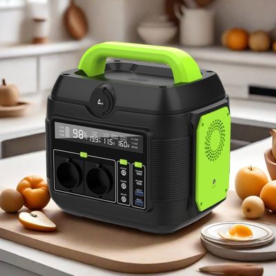 Recyclebare draagbare elektriciteitscentrale van 600 W voor buitenactiviteiten en energieopslag thuis
