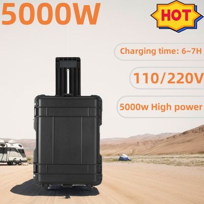 8000W piekvermogen Draagbare zonne-energiegenerator met explosiebestendige lamp