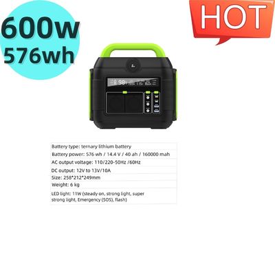 600 W stil draagbare elektriciteitscentrale zonne-energie generator voor herbruikbare S6 S6 Outdoor Camping