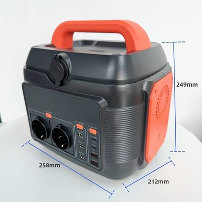 600W draagbare elektriciteitscentrale Afneembare 576wh/14.4V/40ah Batterijcapaciteit Zonne-generator