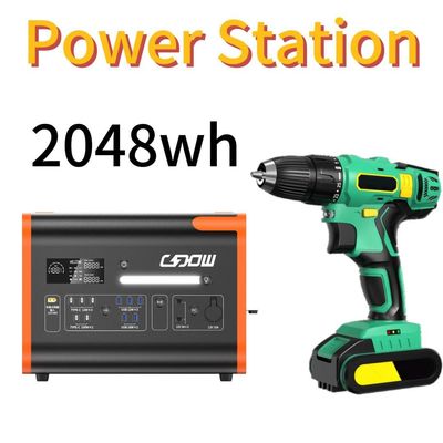 2200W camping zonne-energiegenerator met overbelastingbeschermingsfunctie en LiFePO4-batterij