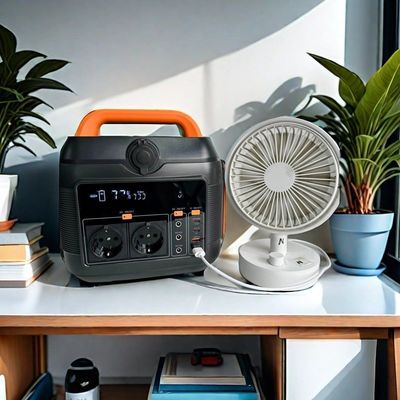 600W oranje huishoudelijke noodgenerator met nationaal standaard AC-aansluiting
