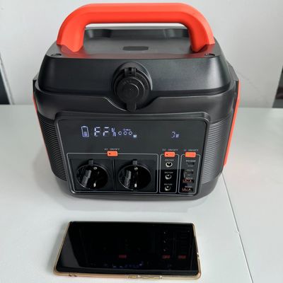 600W oranje huishoudelijke noodgenerator met nationaal standaard AC-aansluiting