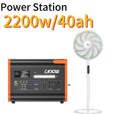 2048wh 2200W Draagbare zonne-energieopslagcentrale met zuivere sinusgolfinverter