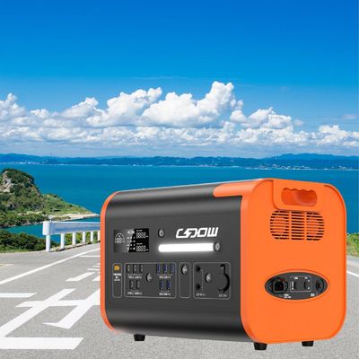 Aanpasbaar zwart LiFePO4 Lithium-Ion batterij Draagbare elektriciteitscentrale met LCD-scherm