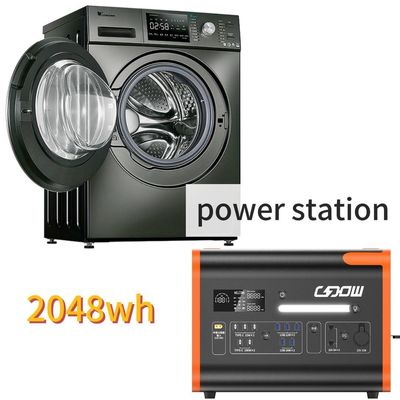 2000W/2200W/2048wh Draagbare camping energieopslagcentrale met zuivere sinusgolf omvormer