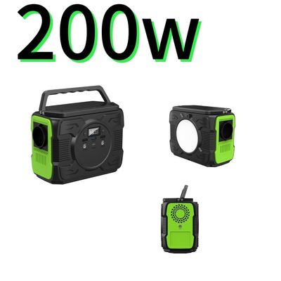 High Mobility Portable Solar Power Station met 4W LED-licht gestaag aan en 200W output