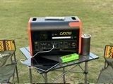 800W zonne-energie opladen Zwart en Oranje Outdoor Camping Draagbare energiecentrale 2kw Power Station
