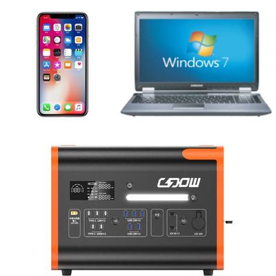1500 W snellaadbare draagbare noodstation met meerdere veiligheidsbescherming