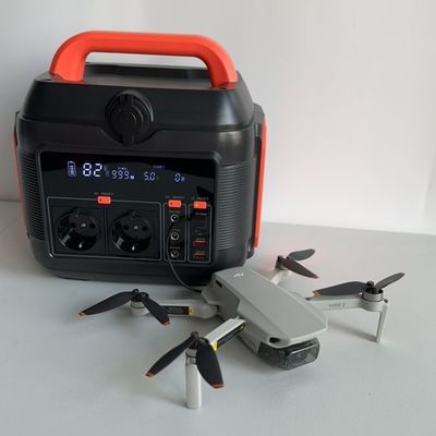 600W buitenste lithium-ionbatterijcentrale met LED-verlichting en QC3.0-uitgang