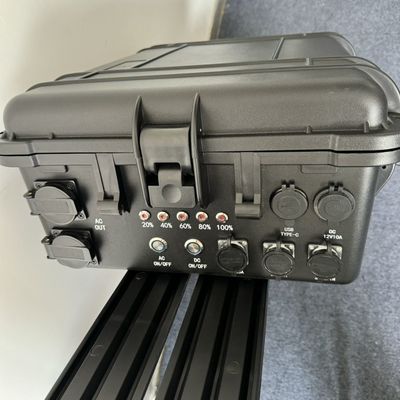 Lithiumbatterij back-up stroomvoorziening Inverter Mobiele 3000W Draagbare Zonnecentrale