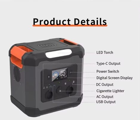 Inverter Tweerichtingsomvormer 1500W voor Uav Home Outdoor Portable Power Station