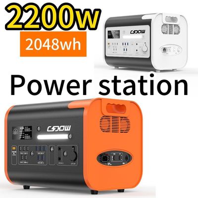 2200W/40ah 2024 Energy Portable Power Station Zwart Oranje Kleur voor buitenreizen