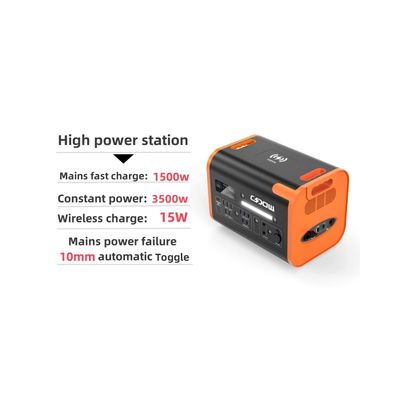 3500W Constante stroomuitgang AC/DC-uitgang Draagbare UPS voor thuis energieopslagstation