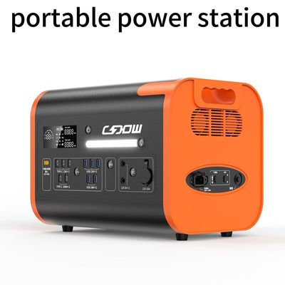110V/220V mobiele AC/DC oplaadbare 2200W draagbare elektriciteitscentrale AT22 Kleur Oranje Zwart
