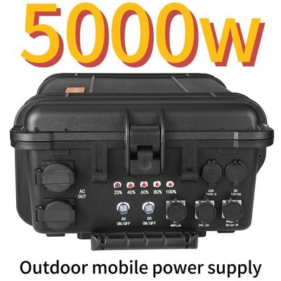Laagtemperatuurbescherming 5000W AC LiFePO4 zonne-generator voor huishoudens buiten