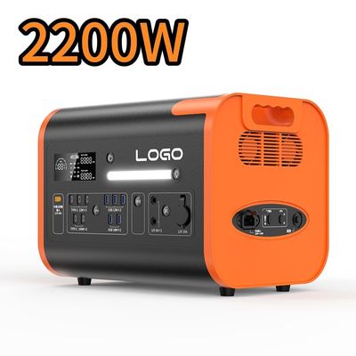 2200W Output Mobiele energie Draagbare elektriciteitscentrale voor nood- en energieopslag