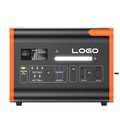 2200W zonne-energiecentrale met veilige en duurzame lithium-ijzerfosfaatbatterijopslag