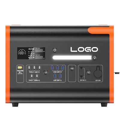 40ah Oranje OEM ODM 2200W Home Solar Generator Outdoor Camping Draagbare Power Station