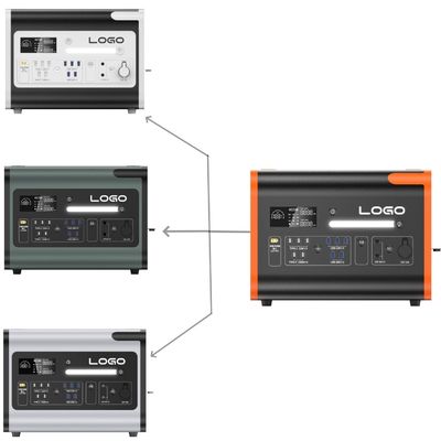 LiFePO4 draagbare elektriciteitscentrale 40ah/2200W/2400W voor opladen in meerdere scènes en in noodgevallen
