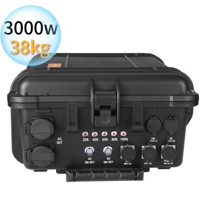 Zwarte Supergrote draagbare elektriciteitscentrale 3kw/4kw/5kw/6kw/7kw Noodenergieopslag