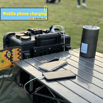 Zwarte Supergrote draagbare elektriciteitscentrale 3kw/4kw/5kw/6kw/7kw Noodenergieopslag
