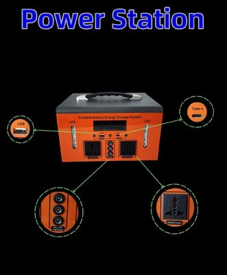 Emergency Standby Solar Generator 500W Power Station met Input Voltage DC Adapter