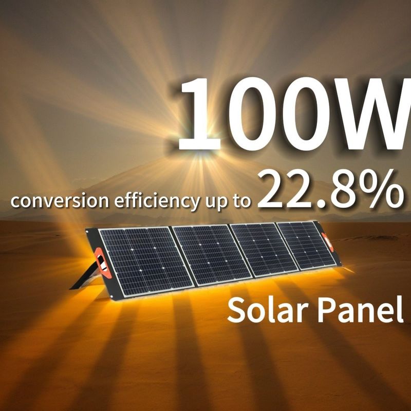 Monokristallijn silicium 100W 200W zonnepaneel PV-cellen Module Draagbaar vouwbaar zonnepaneel