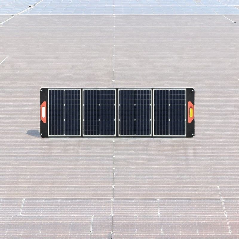 Opvouwbare zonne-energie PV-kit voor elektriciteitscentrales en campingreizen 100W 12V verstelbare stand