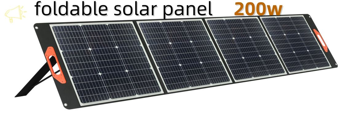 200W monocristallijn silicium vouwbare draagbare zonnepanelen voor buiten stroomvoorziening