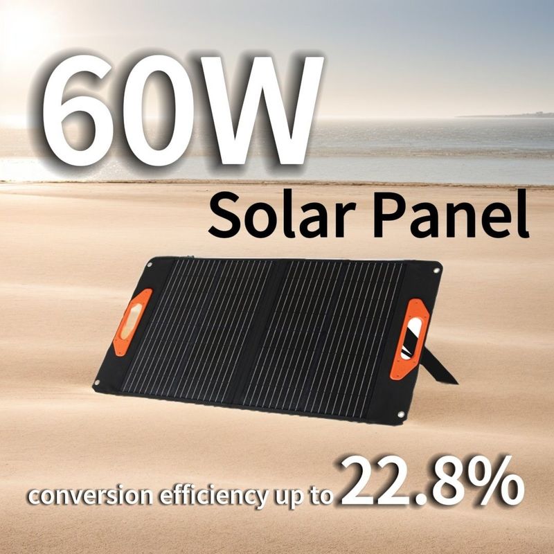 USB-C-uitgang Pd 45W Max 5V/9V/12V/15V Zonnepaneel 50W 60W 100W Mono Poly