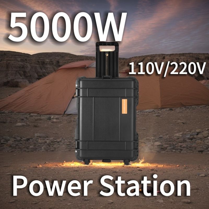 48 kg zonne-energievoorziening 5000W draagbare elektriciteitscentrale voor outdoor camping aanpassing