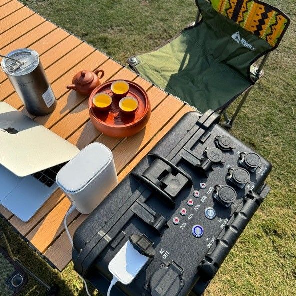Draagbare energieopslag Lithiumbatterij Powerbank voor camping en thuis oplaadstation