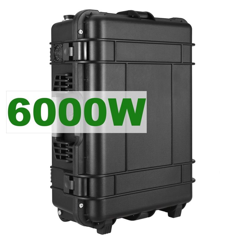 6000 W ternaire lithiumbatterij zonne-energiecentrale voor buitenactiviteiten