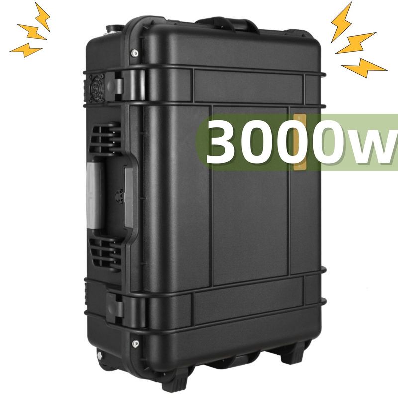 LiFePO4 Lithiumbatterij Draagbare elektriciteitscentrale voor hoekslijper met een hoge capaciteit 3000wh