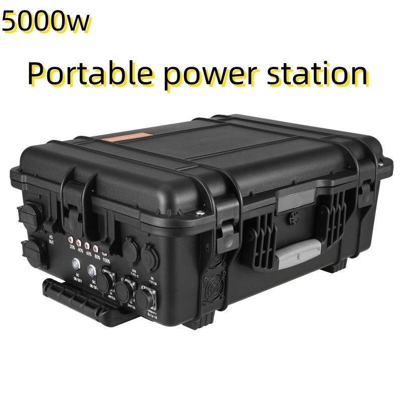 4800wh USB/Type-C Max5000W stapelbare voedingsbron voor visserij, zelfrijding en buiten
