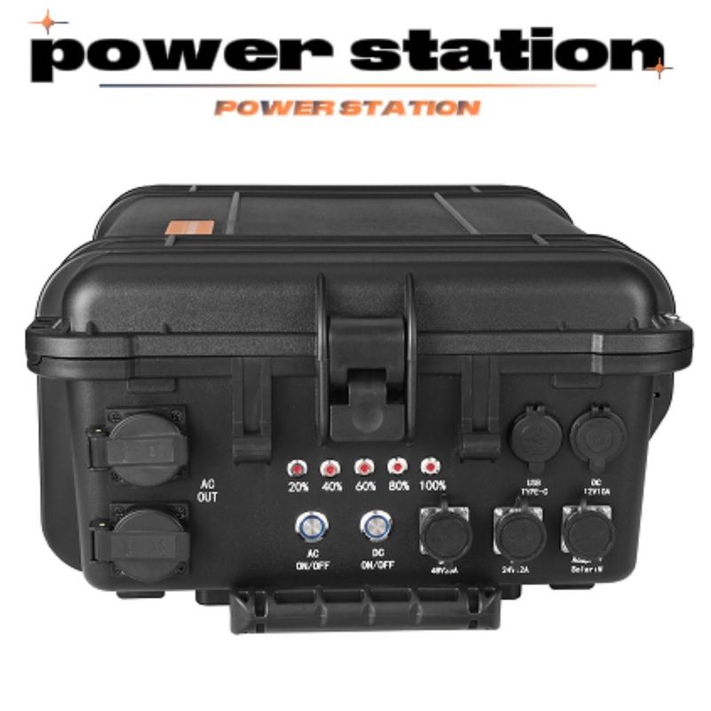 Buiten Noodgevallen Huis Auto Werk Draagbare zonnecentrale 3000W met LiFePO4 batterij