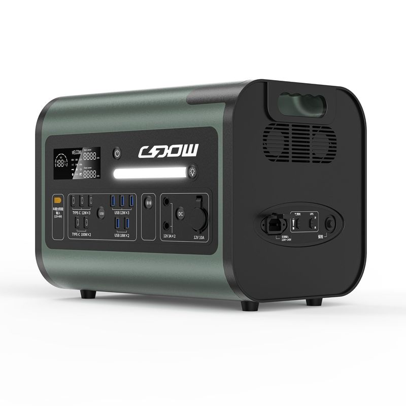 1800W-2400W Zonne-oplaadgenerator LiFePO4 Batterij Draagbare mobiele stroom Home Power