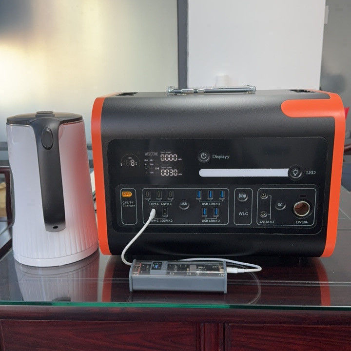 1800W-2400W Energieopslag Draagbare elektriciteitscentrale Zonne-energiegenerator voor buitenreizen