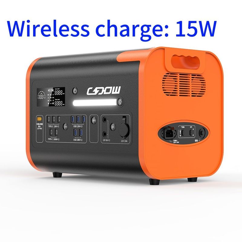 AT22 800W zonne-oplaadbare draagbare batterij opvouwbare zonne-energiecentrale voor camping energieopslag