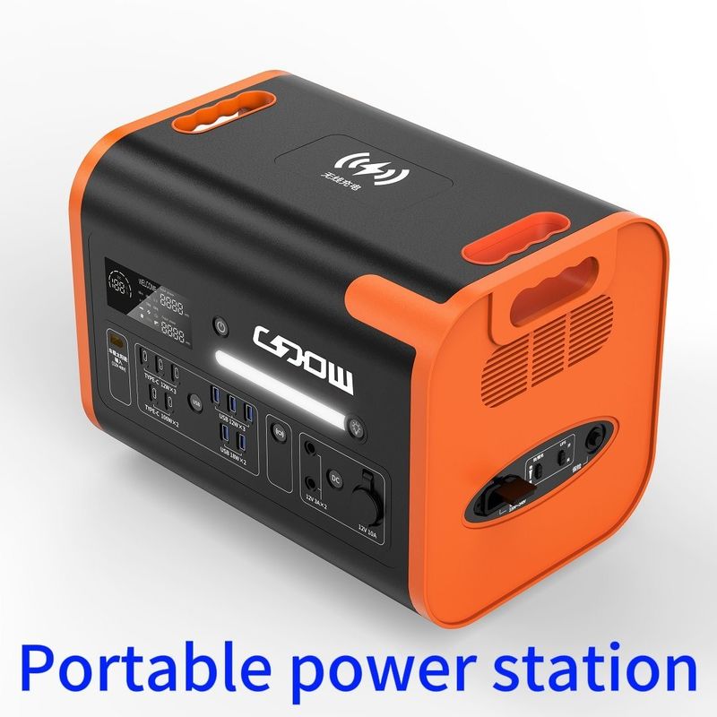 Type-C oplaadbare mobiele voedingsbron 2200 W zonnecentrale voor mobiele telefoons en laptops