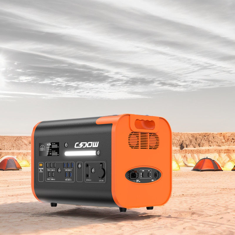 Type-C Output Mobiele elektriciteitscentrale voor huis en camping Zonne-energiegenerator van ongeveer 25 kg 2048Wh