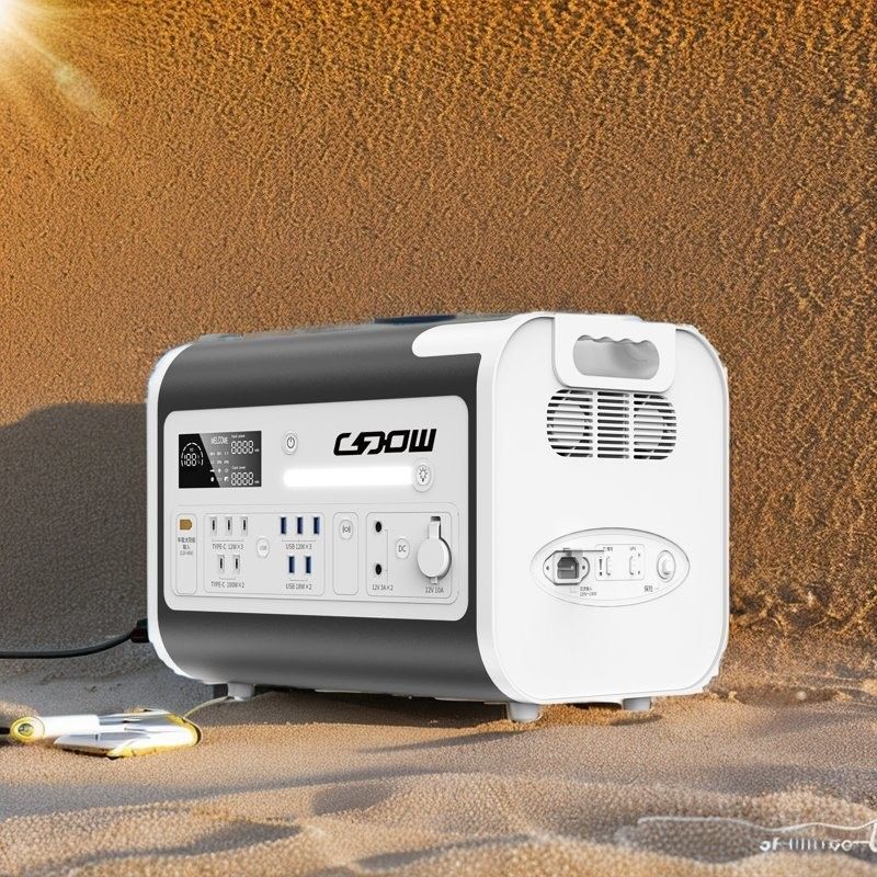 25 kg draagbare zonne-energiecentrale 2200W-2400W zonne-generator met 2048wh capaciteit