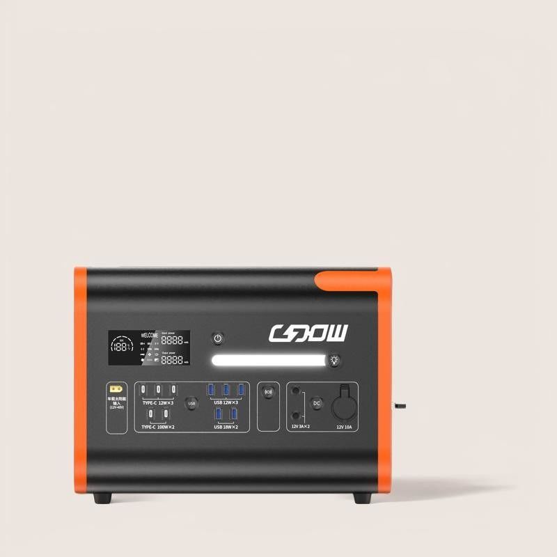 LiFePO4-batterij draagbare zonne-energiegenerator met type-C 3*18W/2*100W uitgang en paneel