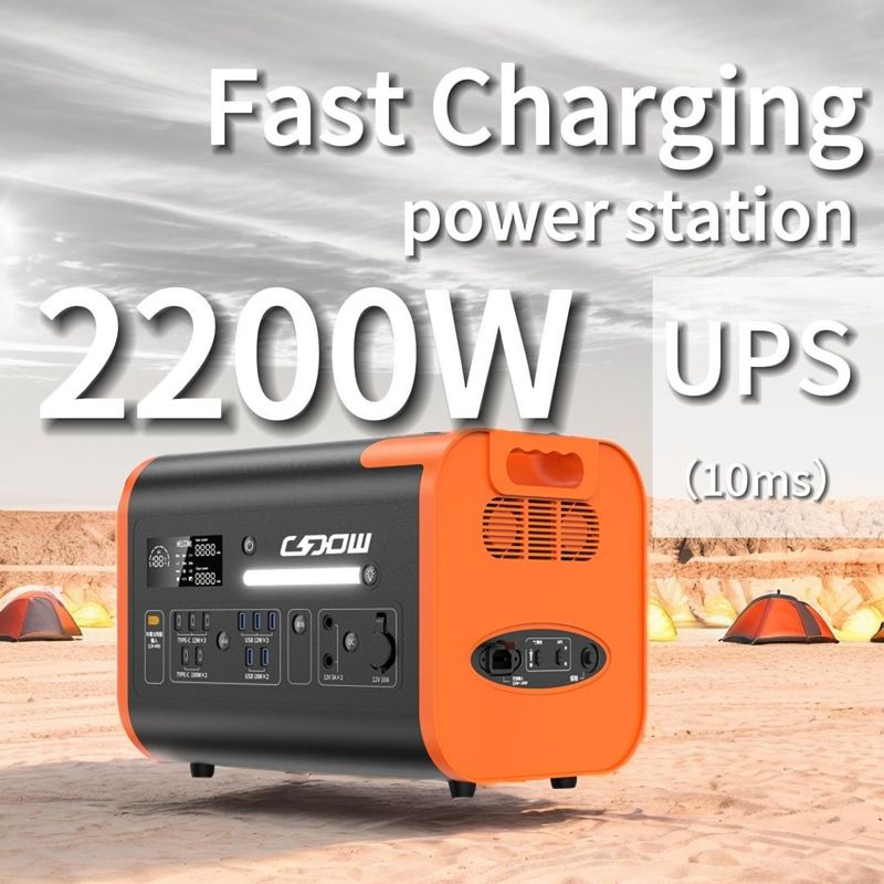 Draadloos opladen draagbare powerbank voor laptops en campings in 2024 Innovatief ontwerp