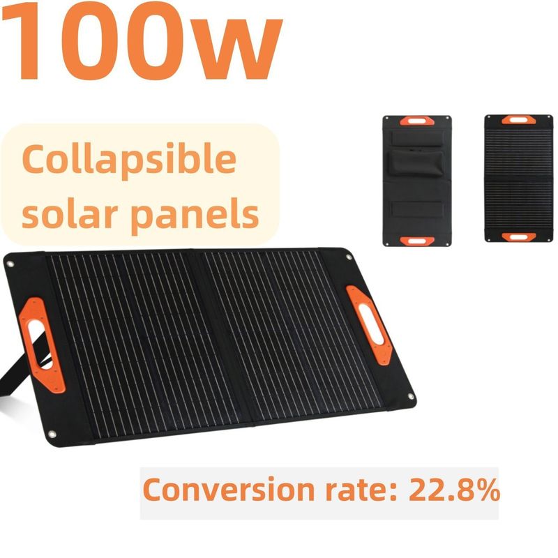 Monokristallijn silicium zonnepanelen van 100 W. Open maat 169,8 * 43,1 * 3,2 cm / 66,9 * 17 * 1,3 inch