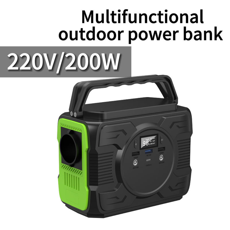200W draagbare elektriciteitscentrale Polymer zonne-oplader Energievoorziening Energiegenerator Energiebank