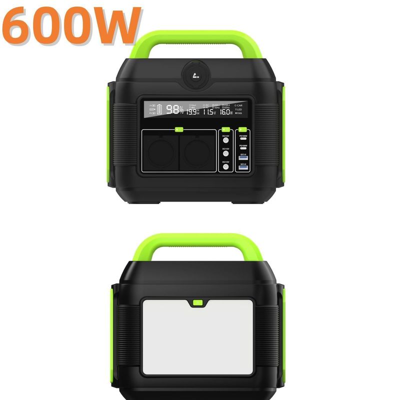 600W oplaadbare draagbare elektriciteitscentrale Lifepot4 Outdoor UPS-batterij voor alle merken