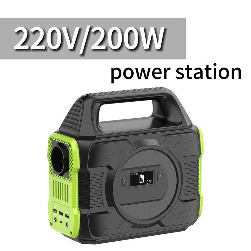 Type C Input/Output 5V/2.4A 200W draagbare zonne-energiegenerator met aangepaste golf AC-uitgang