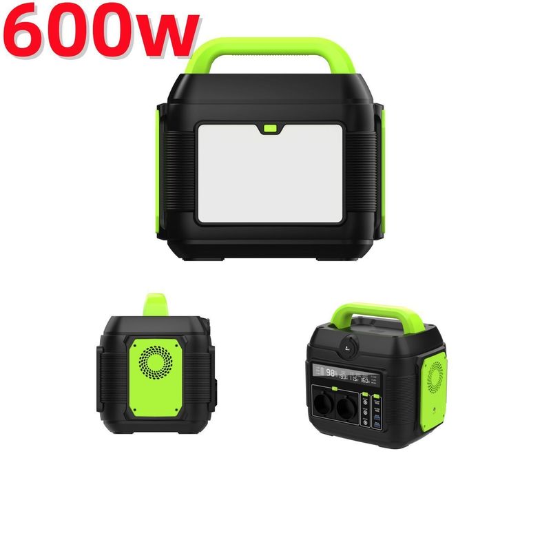 600W Warm Lithium Iron Phosphate Battery Draagbare Power Station Zonne-Generator met 1